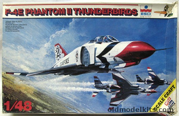 ESCI 1/48 F-4E Phantom II Thunderbirds, 4050 plastic model kit